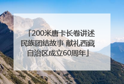 200米唐卡长卷讲述民族团结故事 献礼西藏自治区成立60周年
