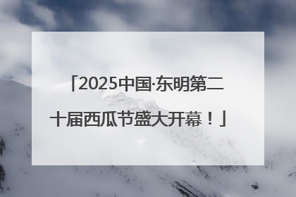 2025中国·东明第二十届西瓜节盛大开幕！