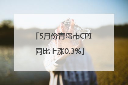 5月份青岛市CPI同比上涨0.3%