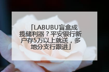 LABUBU盲盒成揽储利器？平安银行新户存5万以上就送，多地分支行跟进