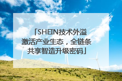 SHEIN技术外溢激活产业生态，全链条共享智造升级密码